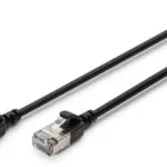 Digitus F/FTP Cat.6a (Gigabit) Καλώδιο Δικτύου Ethernet 0.5m Μαύρο DK-1632-A-005S-BL