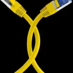 EFB S/FTP Cat.6a (Gigabit) Καλώδιο Δικτύου Ethernet 1m Κίτρινο K5525FGE.1
