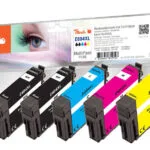 Peach Πακέτο Συμβατών Μελανιών Εκτυπωτή InkJet Epson 604XL 550 Σελίδων 10ml Μαύρο 4τμχ PI200-983