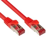 Alcasa S/FTP Cat.6 (Gigabit) Καλώδιο Δικτύου Ethernet 2m Κόκκινο