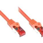 Alcasa S/FTP Cat.6 (Gigabit) Καλώδιο Δικτύου Ethernet 0.5m Πορτοκαλί