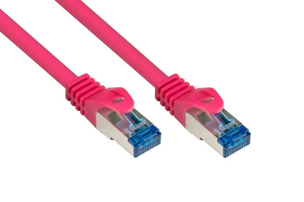 Alcasa S/FTP Cat.6a (Gigabit) Καλώδιο Δικτύου Ethernet 1m Μωβ - Image 1
