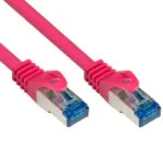 Alcasa S/FTP Cat.6a (Gigabit) Καλώδιο Δικτύου Ethernet εξωτερικού χώρου 2m Μωβ