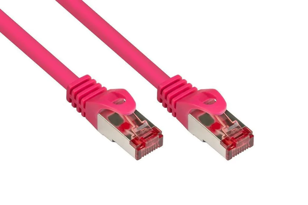 Alcasa S/FTP Cat.6 (Gigabit) Καλώδιο Δικτύου Ethernet 1.5m Μωβ - Image 1
