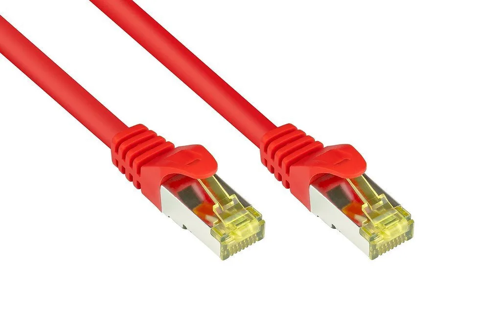 Alcasa U/UTP Cat.7 (10Gbps) Καλώδιο Δικτύου Ethernet 1.5m Κόκκινο - Image 1