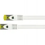 Python Flat S/FTP Cat.7 (10Gbps) Καλώδιο Δικτύου Ethernet 2m Λευκό 8070PY-020W