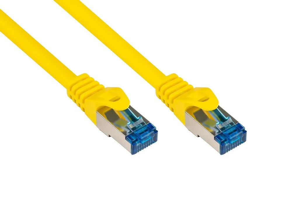 Alcasa S/FTP Cat.6a (Gigabit) Καλώδιο Δικτύου Ethernet 1.5m Κίτρινο - Image 1