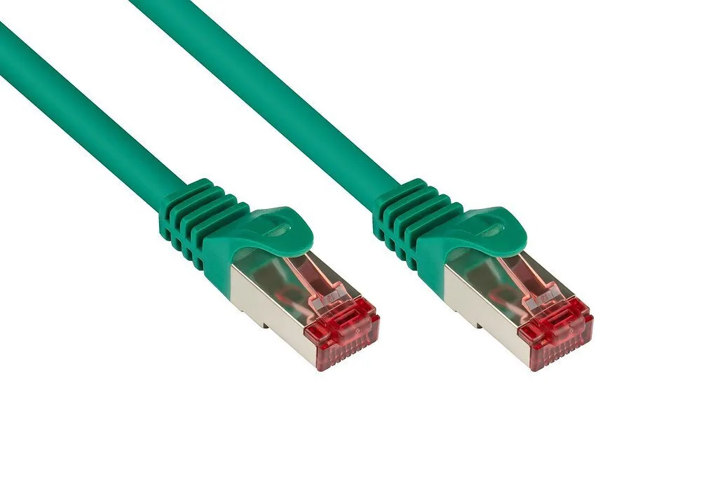 Alcasa S/FTP Cat.6 (Gigabit) Καλώδιο Δικτύου Ethernet 0.15m Πράσινο - Image 1
