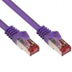 Alcasa S/FTP Cat.6 (Gigabit) Καλώδιο Δικτύου Ethernet 0.5m Πράσινο