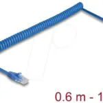 DeLock U/UTP Cat.6 (Gigabit) Καλώδιο Δικτύου Ethernet 0.2m Μαύρο 90197