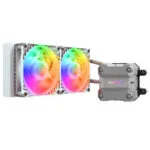 Cougar Poseidon Ultra 240 Υδρόψυξη AIO CPU με 2 Ανεμιστήρες 120mm και RGB Φωτισμό Λευκή