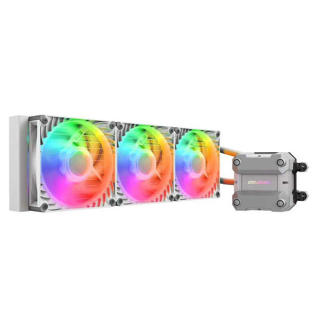 Cougar Poseidon Ultra 360 Υδρόψυξη AIO CPU με 3 Ανεμιστήρες 120mm και ARGB Φωτισμό Λευκή - Image 1