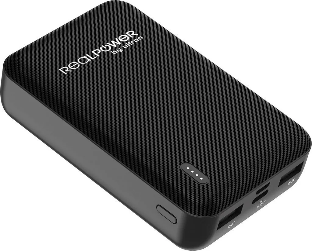 RealPower PB-10000 Mag+Watch MagSafe Power Bank 10000mAh με Θύρα USB-C Power Delivery Μαύρο - Image 1