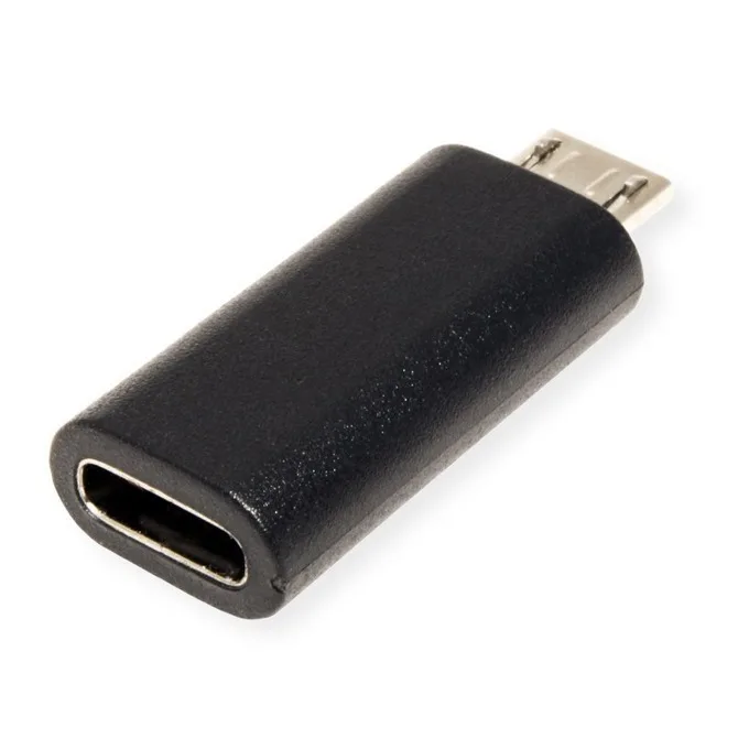 Roline Adapter 12.99.3192 From Usb Micro B M To Usb Type-c F Black - Image 1