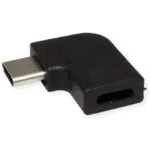 Value Adapter 12.99.2996 Usb C M To Usb C F Angled Black