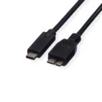 Roline Cable 11.02.9005 Usb Type C M To Usb Type Micro B 3.0 M 0.5m Black