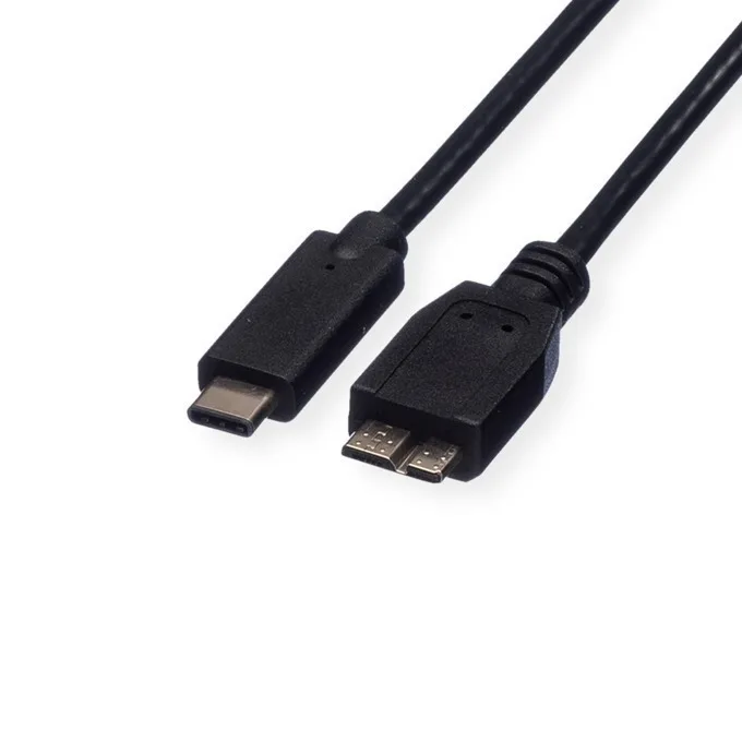 Roline Cable 11.02.9005 Usb Type C M To Usb Type Micro B 3.0 M 0.5m Black - Image 1