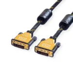 Roline Cable 11.04.5514 From Dvi-d 24+1 M To Dvi-d 24+1 M 5m Black