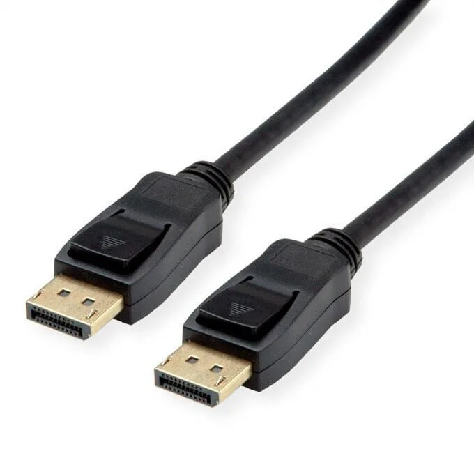 Roline Value Cable 11.99.5812 Dp M To Dp M 3m Black - Image 1
