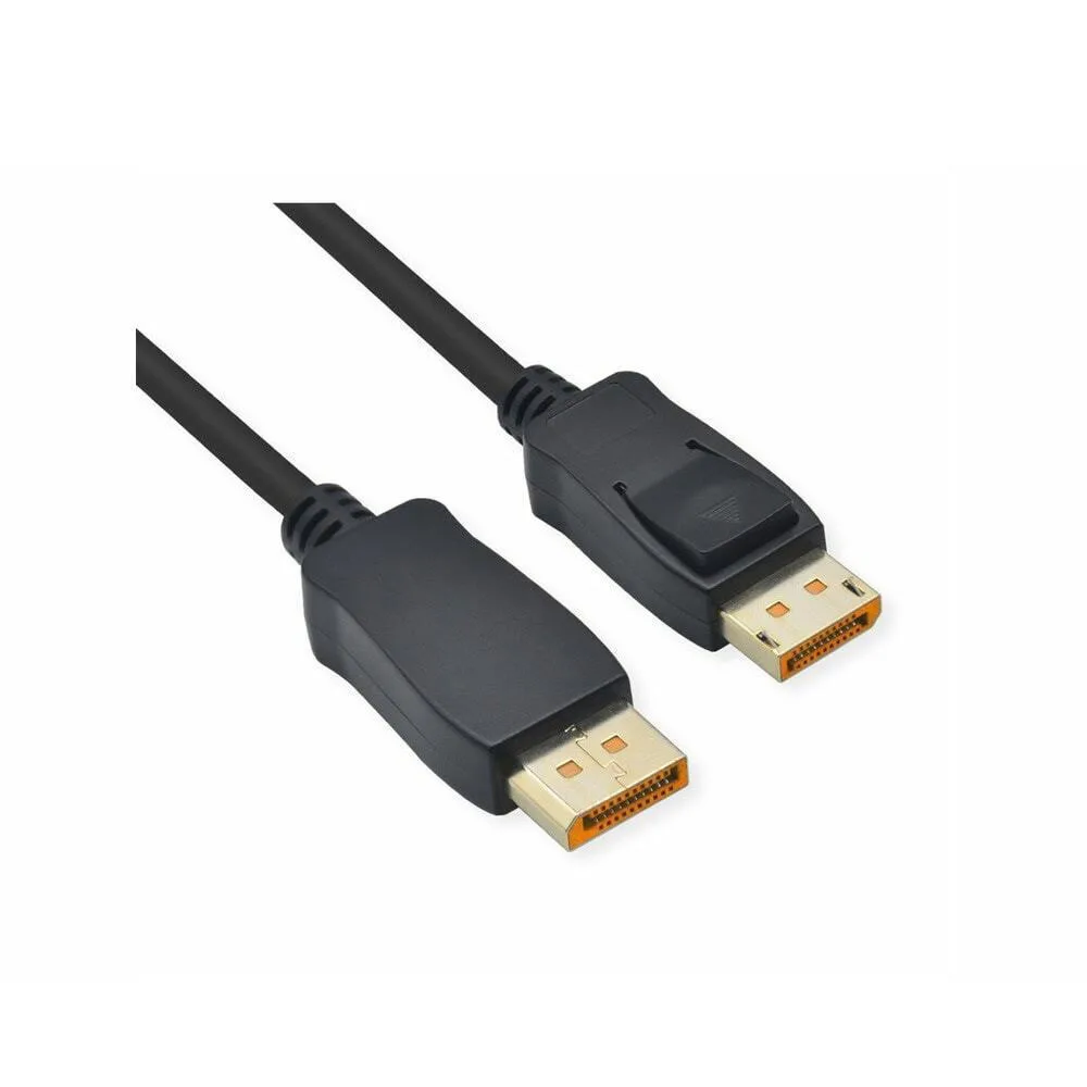 Roline Cable 11.04.6021 Displayport M To Displayport M 1.5m Black 10k@60hz - Image 1