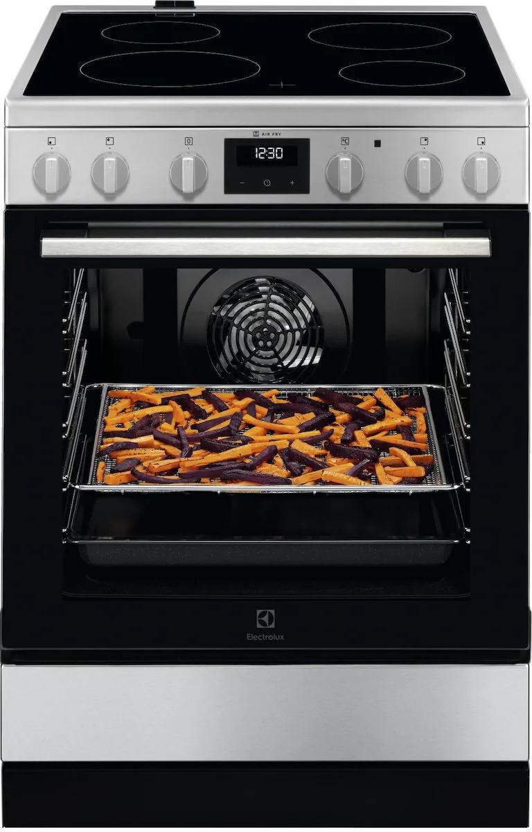 Electrolux LKR64020CX Κουζίνα 73lt με Κεραμικές Εστίες Π59.6εκ. Inox - Image 1