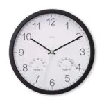 HAMA Αθόρυβο Ρολόι Τοίχου Μαύρο Ø30cm HAMA-185885