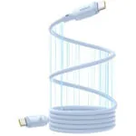 Baseus Picogo Magnetic Power Data Cable Smartphone Liquid Silicone Magnetic Usb Type-c To Usb Type-c 240w 1m Blue "p10376800311-00" Green Stamp 0.18 Lei 6932172677480