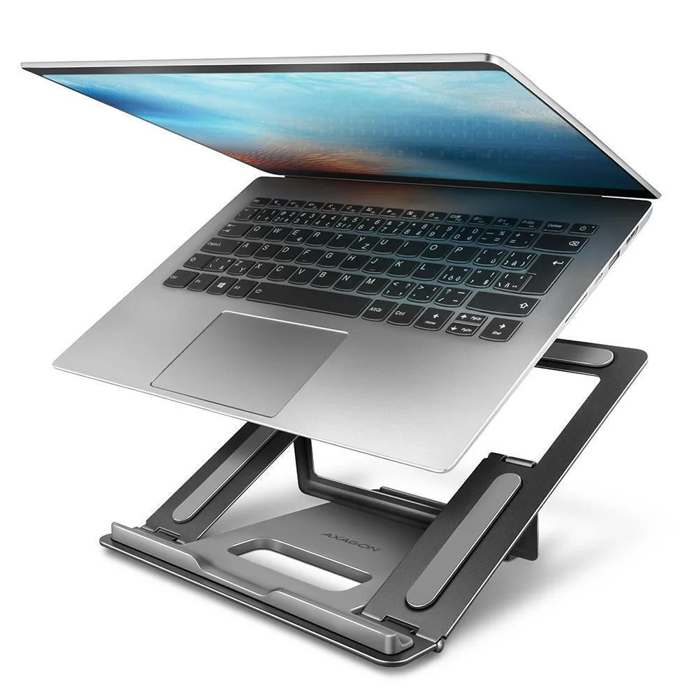 20250612144935_axagon_vasi_stirixis_gia_laptop_eos_16_gri.jpeg Axagon Βάση Στήριξης για Laptop έως 16" Γκρι STND-L - Image 1