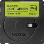 Brother Ταινία Ετικετογράφου 4m x 12mm σε Μαύρο Χρώμα
