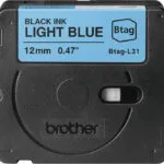 Brother Ταινία Ετικετογράφου 31m x 12mm σε Μαύρο Χρώμα