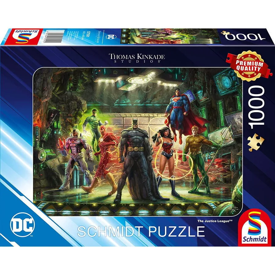 Schmidt Spiele Schmidt Spiele Thomas Kinkade Studios Dc Justice League Jigsaw Puzzle 1000 Pieces - Image 1