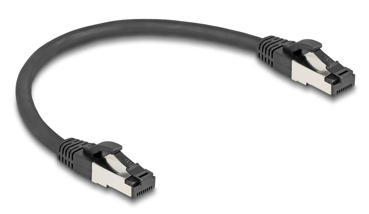 DeLock S/FTP Καλώδιο Δικτύου Ethernet 0.25m Μαύρο 80566 - Image 1