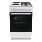 Gorenje GK5B42WF Κουζίνα 70lt με Εστίες Υγραερίου & Ρεύματος Π50εκ. Λευκή