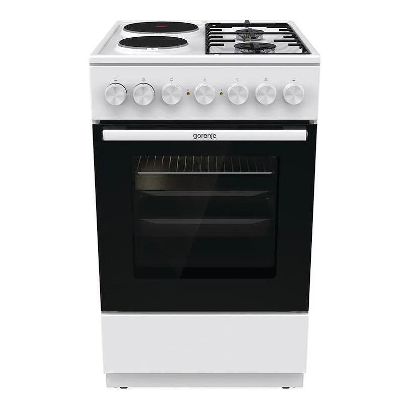 Gorenje GK5B42WF Κουζίνα 70lt με Εστίες Υγραερίου & Ρεύματος Π50εκ. Λευκή - Image 1