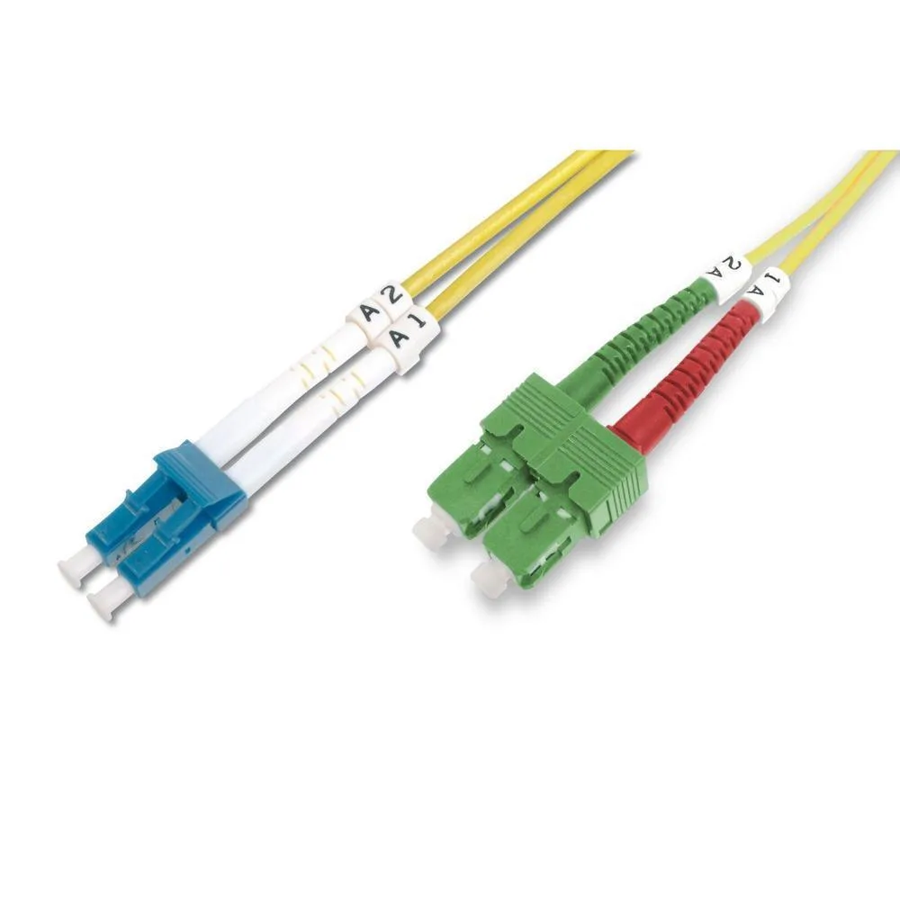 20250618162322_digitus_optiko_cable_duplex_sc_apc_to_lc_pc_2m_kitrino_dk_292sca3lc_02.jpeg Digitus Καλώδιο Οπτικής Ίνας 2m Κίτρινο DK-292SCA3LC-02 - Image 1