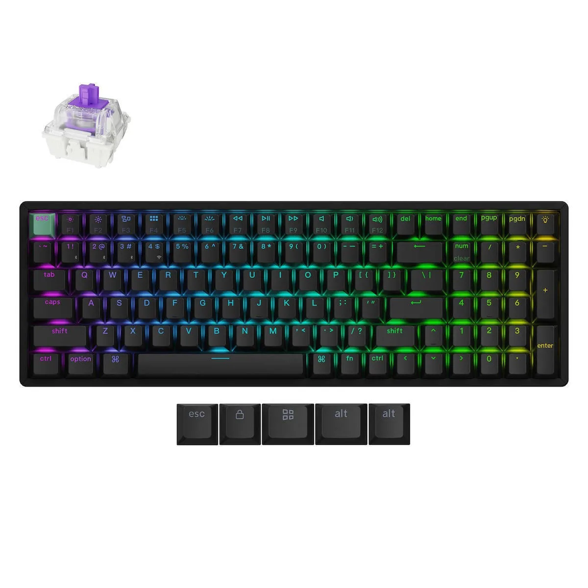 Keychron K4 HE K4H-J1 Ασύρματο Ηall Effect Gaming Πληκτρολόγιο 96% με Magnetic διακόπτες και RGB φωτισμό (Αγγλικό US) - Image 1
