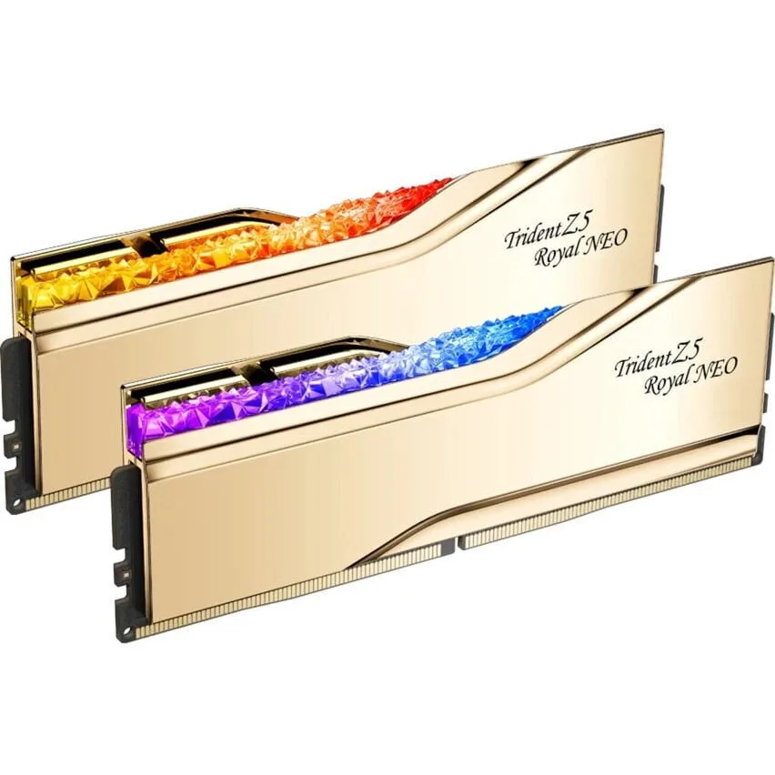 G.Skill Trident Z5 Royal Neo EXPO RGB DDR5 32GB RAM με 2x16GB Modules και Ταχύτητα 8000 για Desktop F5-8000J3848H16GX2-TR5NG - Image 1