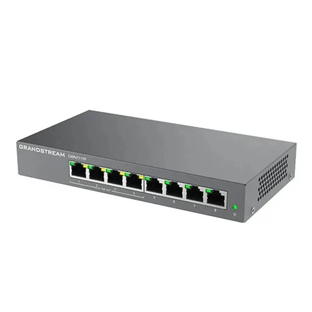Grandstream GWN7711P Managed L2 PoE+ Switch με 8 Θύρες Gigabit (1Gbps) Ethernet - Image 1