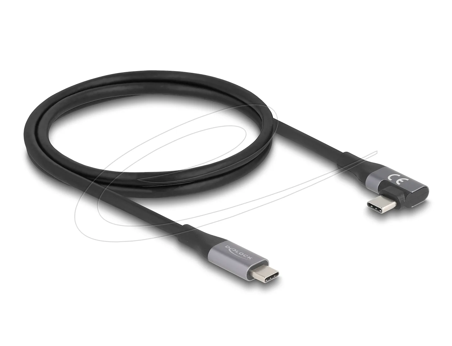DeLock USB 2.0 Cable USB-C male - USB-C 240W PD Μαύρο 1m 81131 - Image 1