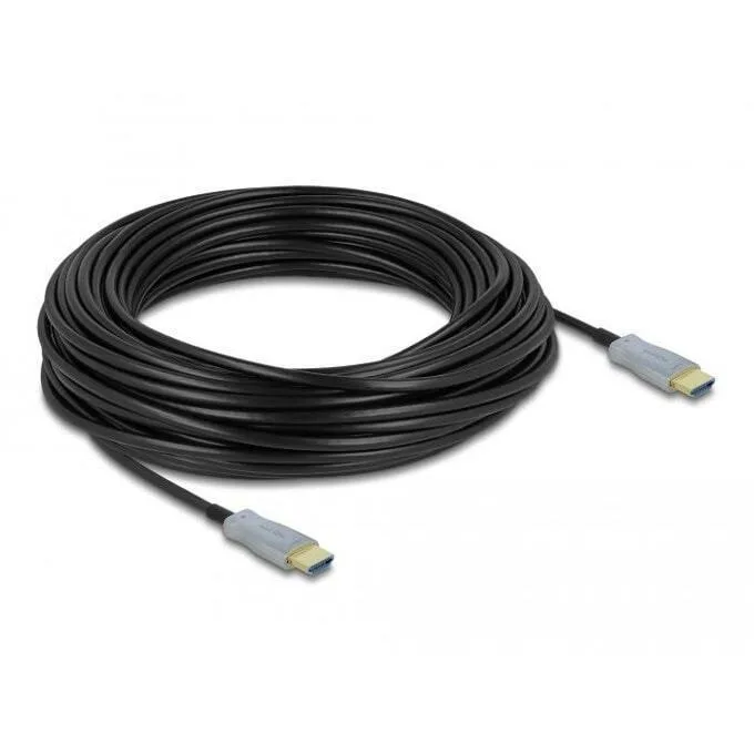 DeLock Active Optical HDMI 2.0 Premium High Speed 4K 60Hz HDR Cable HDMI male - HDMI male 25m Μαύρο 85016 - Image 1