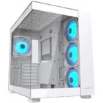 Cougar FV150 RGB Gaming Midi Tower Κουτί Υπολογιστή με Πλαϊνό Παράθυρο Λευκό