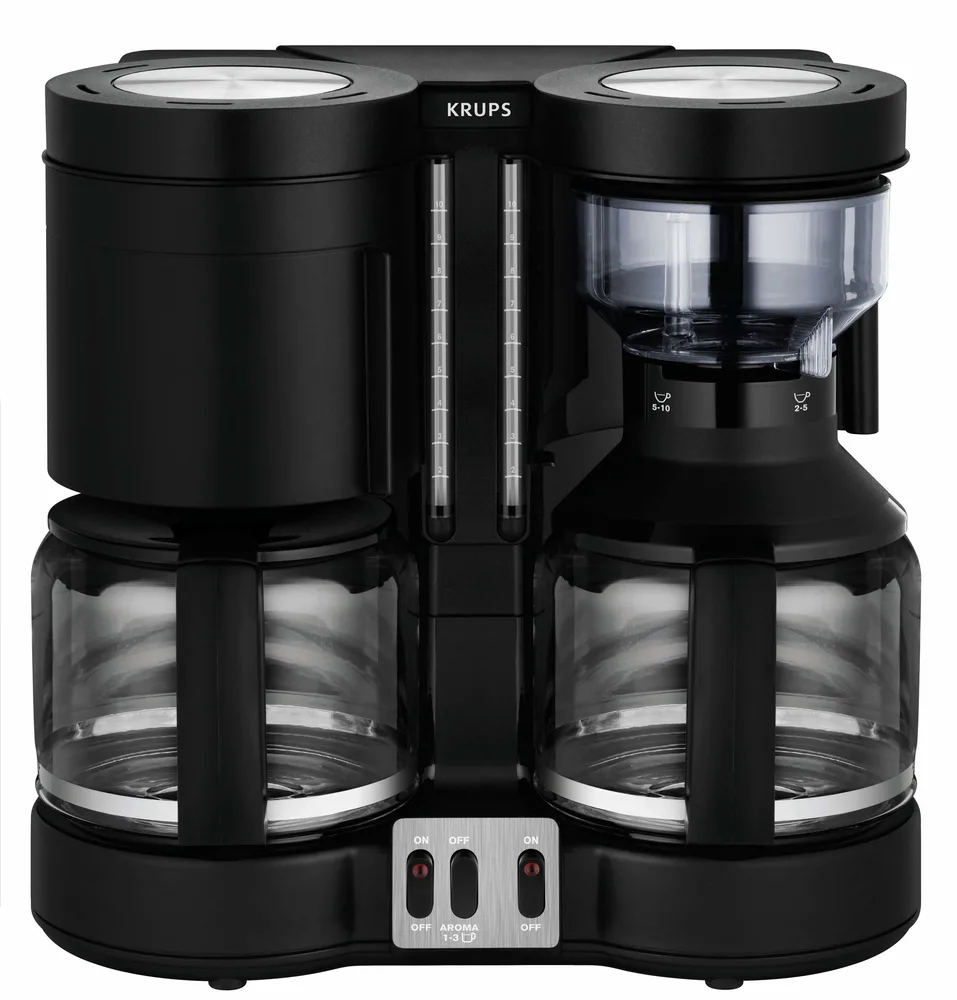 20250623153516_krups_km_8508_duothek_plus_kafetiera_filtrou_2200w_black.jpeg Krups KM8508 Καφετιέρα Φίλτρου 2200W Black - Image 1