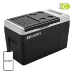 Euhomy Cf004 Φορητό Ψυγείο Ηλεκτρικό 19lt 12V Μαύρο