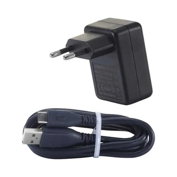 20250626122717_vtech_fortistis_me_thyra_usb_c_kai_kalodio_usb_c_80_424449.jpeg Vtech Φορτιστής με Θύρα USB-C και Καλώδιο USB-C 7.5W Μαύρος (80-424449) - Image 1