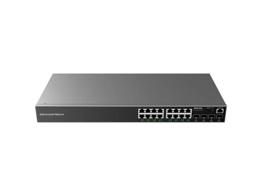Grandstream GWN7802 Managed L2 Switch με 16 Θύρες Gigabit (1Gbps) Ethernet και 4 SFP Θύρες - Image 1