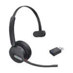 Yealink Wh64 Hybrid Mono Uc Headset Wireless Headband Office Call Center Micro-usb Bluetooth Black
