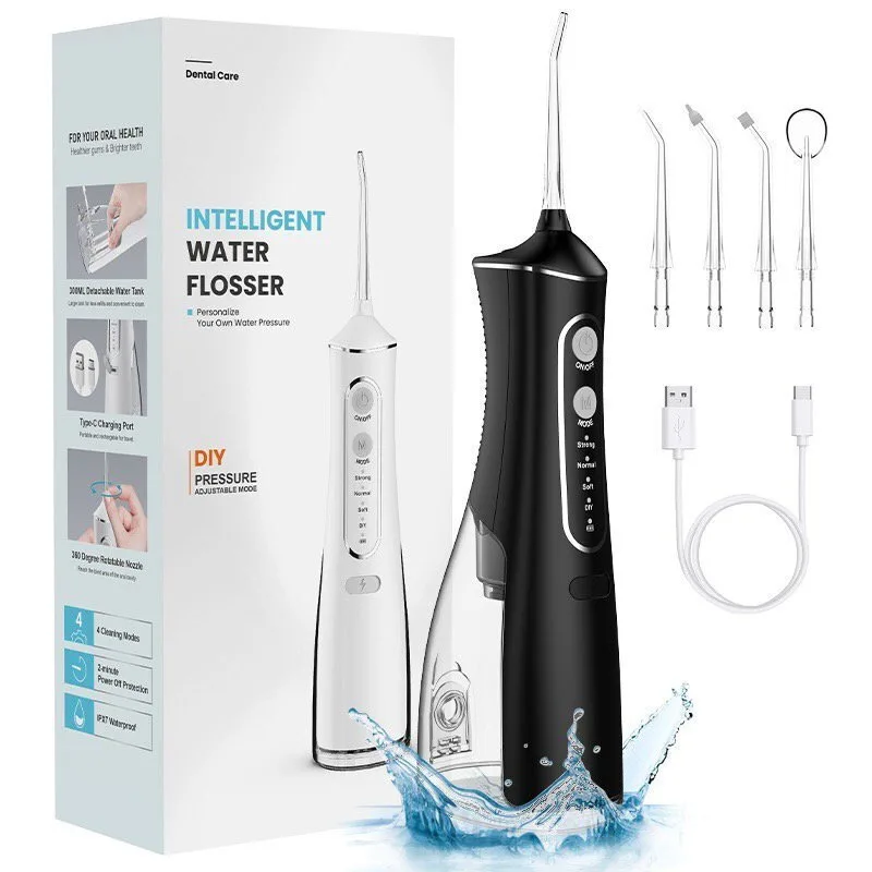 20250701100114_extralink_water_flosser_mayro.jpeg Extralink Water Flosser Μαύρο - Image 1