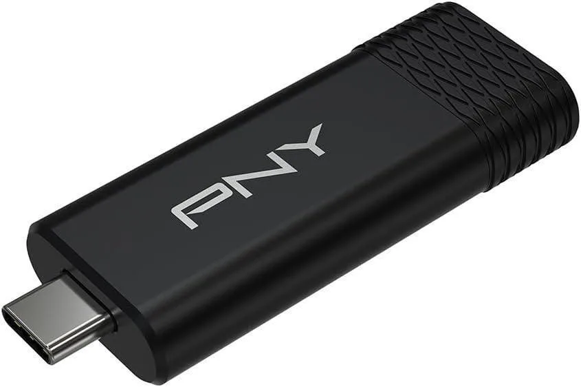 20250701102449_pny_256gb_usb_2_0_stick_me_syndesi_usb_c_mayro.jpeg PNY 256GB USB 2.0 Stick με σύνδεση USB-C Μαύρο - Image 1