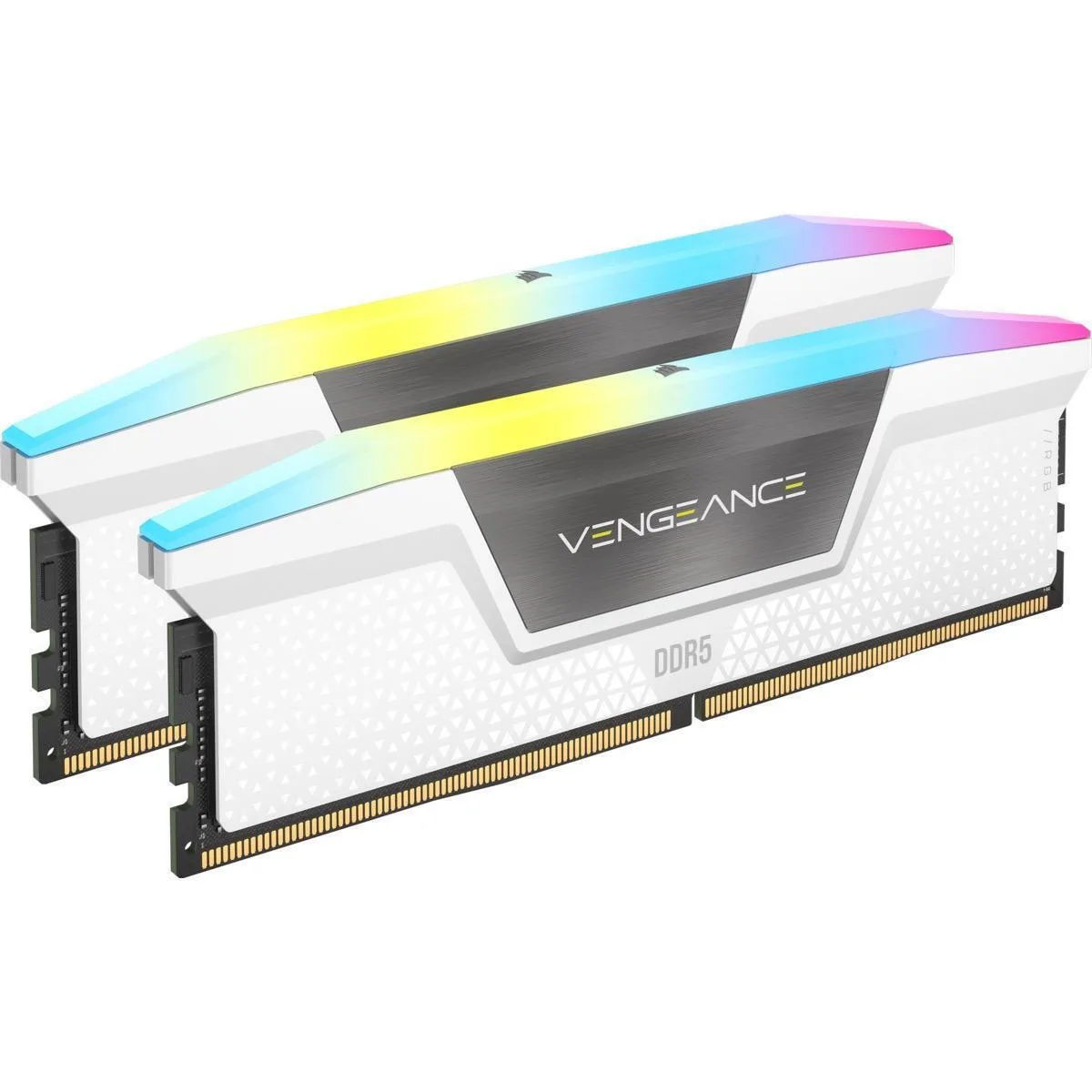 Corsair Vengeance RGB DDR5 32GB RAM με 2x16GB Modules και Ταχύτητα 5200 για Desktop CMH32GX5M2B5200C40W - Image 1