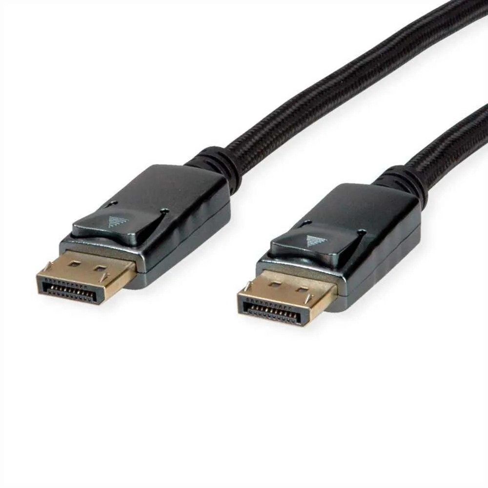 Cable Roline 11.04.5867 From Displayport M To Displayport M 2m Black 8k@60hz - Image 1